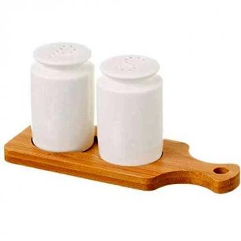 D,casa - Salero de Mesa de Porcelana Blanco nórdico para Comedor Basic