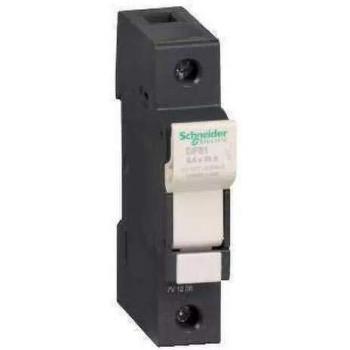 Schneider Electric DF81N TeSys Seccionador PortaFusible, 1P, N 25A, Fusible 8.5mm x 31.5mm, 79.5mm x 35mm x 61mm
