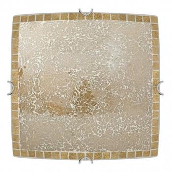 Plafón Cuadrado Tenor 3xE27 Ámbar Mosaico 10x40x40 cm