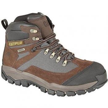 Caterpillar Mens Knightson Safety Work Boots Brown