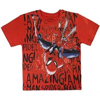 Spiderman S0713675 Camiseta, Rojo, 2 años Unisex niños
