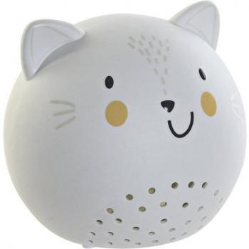 Lámpara de mesa con diseño de gatito en porcelana y luz led - Decoración para el hogar