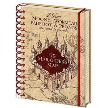 Harry Potter - Cuaderno A5 Espiral The Marauders Map