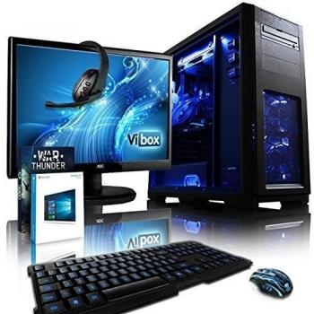 VIBOX Apache Paquet 9XLW - 4,1GHz AMD FX 6-Core CPU, GPU GTX 1050 Ti, Avanzado, Ordenador de sobremesa Gaming con enfriador por agua paquete con juegos 3