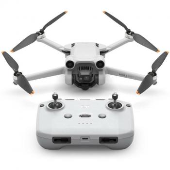 DJI Mini 3 + Control remoto DJI RC-N1 - Drone compacto con cámara de 12 megapíxeles, autonomía de vuelo de 38 minutos, grabación de vídeo en calidad 4K y color gris