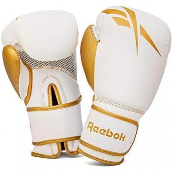Reebok Guantes de Boxeo - Oro/Blanco, 10 oz