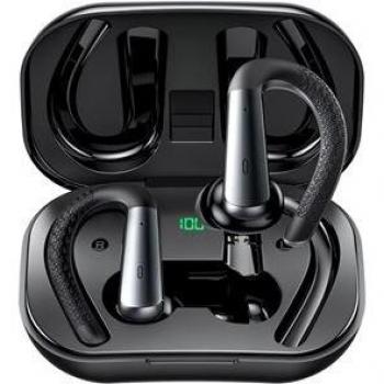 Auriculares Deportivos Bluetooth Klack TWS-X13 con Micrófono y Pantalla LED Negra