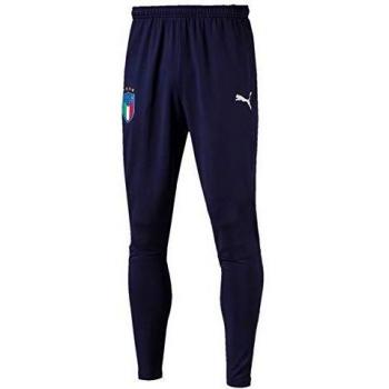 PUMA FIGC Italia Training Pants Zipped Pockets Pantalón, Hombre, Azul