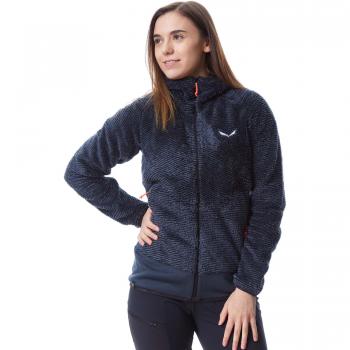 Forro Polar con Capucha Salewa Tognazza Polarlite Negro Rojo Mujer - L