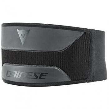 Faja de moto Dainese Lumbar Belt Low - Cinturón de riñón negro, soporte lumbar, diseño ergonómico, material elástico y transpirable, ajuste personalizado