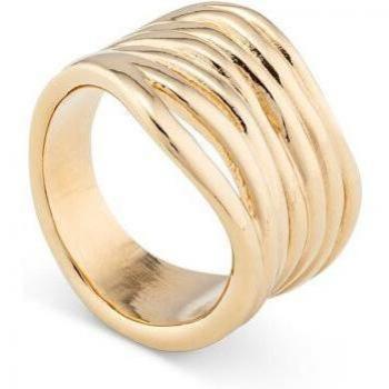 Anillo Uno de 50 Nihiwatu Mujer Talla 15 - Chapado en Oro