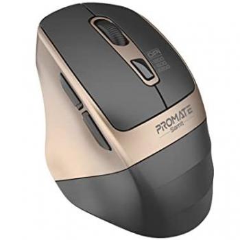 Ratón Inalámbrico Promate Samit Clic Silencioso 2.4 GHz 6 Botones 2200DPI Nano Oro