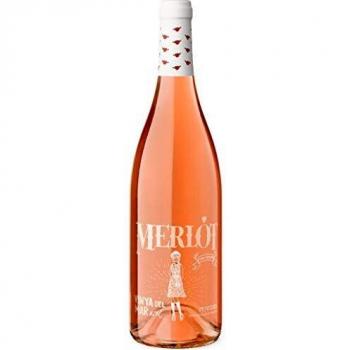 Vinya del Mar Rosado Merlot - Vino Rosado D.O. Penedés, 750 ml, 1 botella
