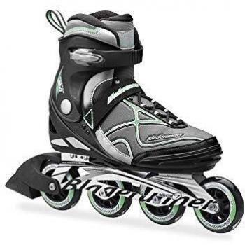 Rollerblade Patines Formula 84 W, Mujeres, Negro/Verde Claro, M