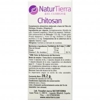 Naturtierra Chitosán - 60 Cápsulas