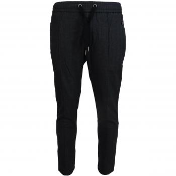 Dolce & Gabbana Elegant Grey Cotton Joggers for Men, Size S