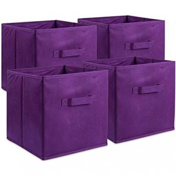 GREATOOL Caja de Almacenaje Plegable, Pack 8 Unidades 31x31x31cm, Cajas organizadoras en Tela, Caja para organizar Ropa, Juguetes y Sábanas en Armarios