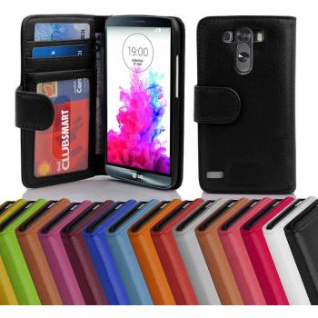 Funda Libro LG G3 Burdeos Violeta con Cierre Magnético y 3 Tarjeteros