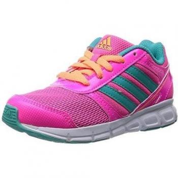 adidas HyperFast - Zapatillas de running para niñas, color solar pink/vivid mint f14/flash orange s15, talla 36.6666666666667