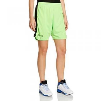 Spalding 4her II Shorts De Equipaciones, Mujer, Verde Flash/Negro, S