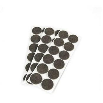EMUCA - Fieltros Adhesivos para Muebles, Color marrón, Redondos Ø40 mm, Lote de 360 fieltros