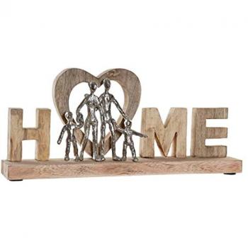 Figura Decorativa de Aluminio Plateada DKD Home Decor (48 x 7,5 x 21 cm)