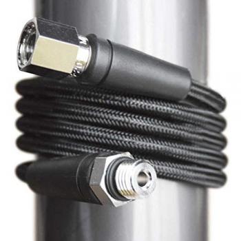 Miflex Manguera de Carbono HD HP 7/16 - Latiguillo de alta presión, fabricado en carbono, longitud 20 cm, diseñado para soportar altas presiones