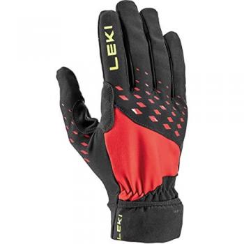 Guantes Leki Ultra Trail Storm Rojo/Negro, diseño técnico y alta transpirabilidad