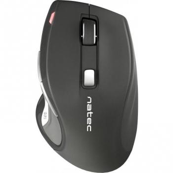 Ratón Inalámbrico Óptico Natec Jaguar 2400 DPI Negro Gris