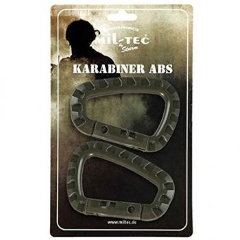 Pack de 2 Mosquetones ABS Oliva - 8,3 cm