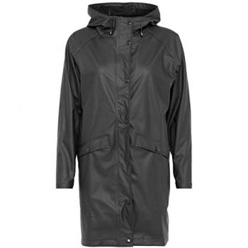 Ichi Women's Waterproof Parka with Pockets - Size L - Black