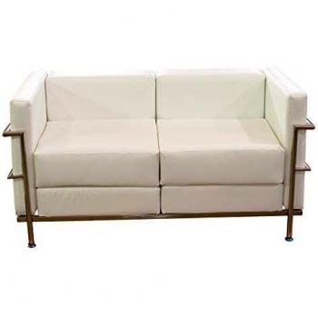 Sillón de Oficina Tarazona en Similpiel Blanco de Piqueras Y Crespo, Talla Única