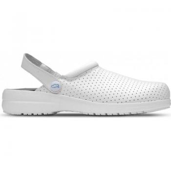 Zueco Feliz Caminar Zeta Blanco - Zueco de Material Ecot para Mujer y Hombre