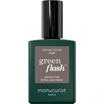 Manucurist Green Flash Instant Dry Extra Long Wear Lacas de Uñas 15 ml Clay
