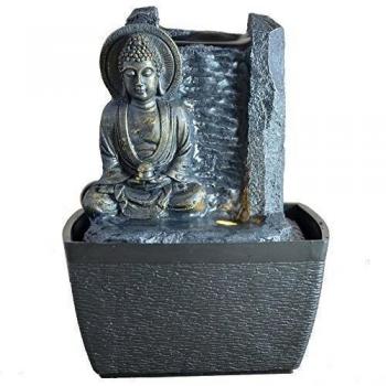 Zen Light Fontaine FengShui Sérénité, Marrón, 13 x 12 x 18 cm