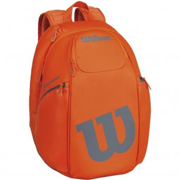 Wilson Vancouver Bolsa para Raquetas de Tenis, Unisex Adulto, Naranja / Gris