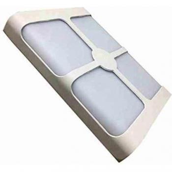 Aplique Rectangular Blanco IP44 LED 18W 4 Haces Blanco Neutro 4000K-5500K
