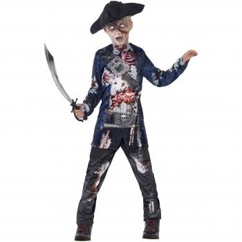 Disfraz de Pirata Zombie para Niño - Halloween, Multicolor y Espeluznante
