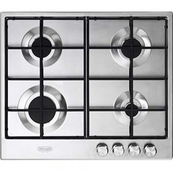 Placa de Cocina Empotrada De'Longhi SLF 4R60 LX Gas 4 Fuegos 60 cm Acero Inoxidable