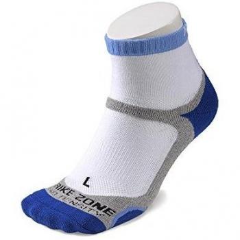 Calcetines tobilleros técnicos para hombre Karakal X4 - Blanco y Azul Marino