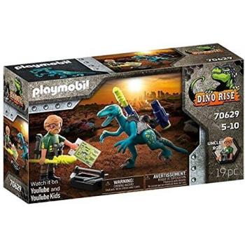 PLAYMOBIL Dino Rise 70629 Tío Rob: Armamento para la batalla, A partir de 5 años