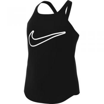 Camiseta de Tirantes Nike Dri-FIT One para Chicas - Negro (Tamaño L)