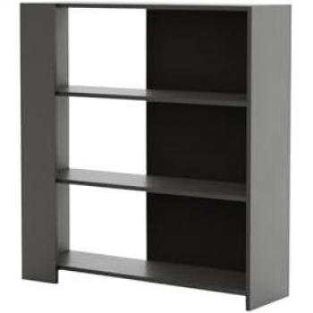 Estantería de Suelo Gede Negra de Madera (117x100x30 cm)