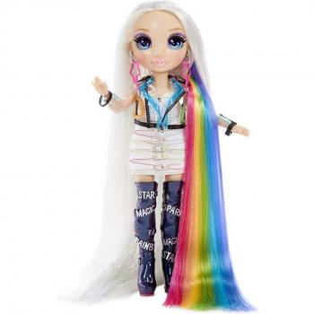 Muñeca Rainbow High Hair Studio Amaya Raine 5-en-1 con Accesorios de Peluquería y Cambio de Color MGA Entertainment