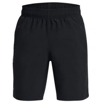 Under Armour Woven Wordmark Lightweight Shorts for Kids and Women - Black/White