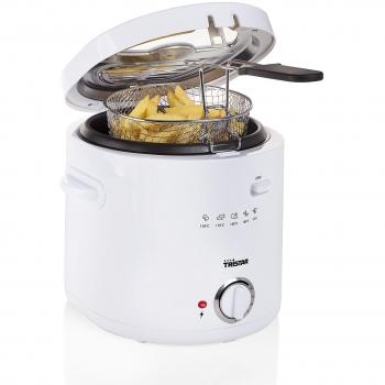 Freidora Tristar FR-6941 de 1,5L con Termostato Ajustable, 1000W, Material Plástico, Color Blanco