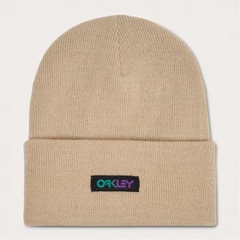 Gorro de lana Oakley B1B Gradient Patch Beanie beige claro