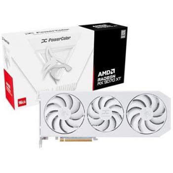 PowerColor Hellhound Spectral White Radeon RX 9070 XT 16GB GDDR6 Graphics Card