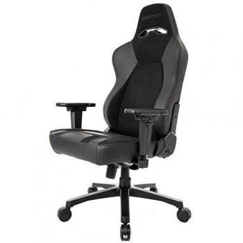 Silla de Oficina AKRacing Obsidian Acolchada con Respaldo Tapizado en Carbono y Negro