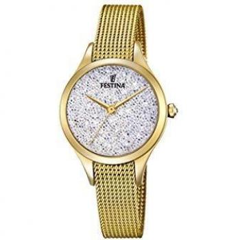 Festina Reloj Analógico para Mujer de Cuarzo con Correa en Acero Inoxidable F20337/1